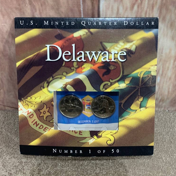 US Mint Other Us Minted Quarter Dollar Delaware Numbered Coin Set